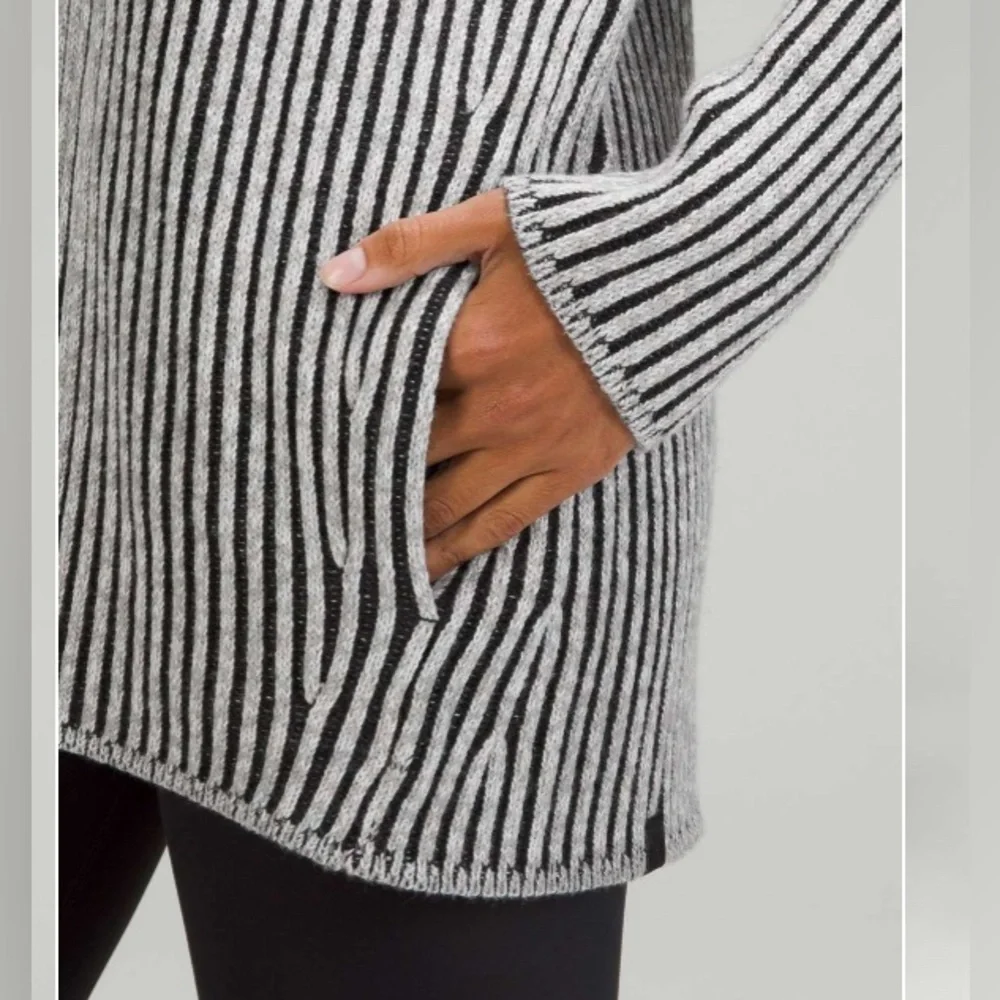 Womens Lululemon Cotton-Cashmere Blend Sweater Wrap size 6